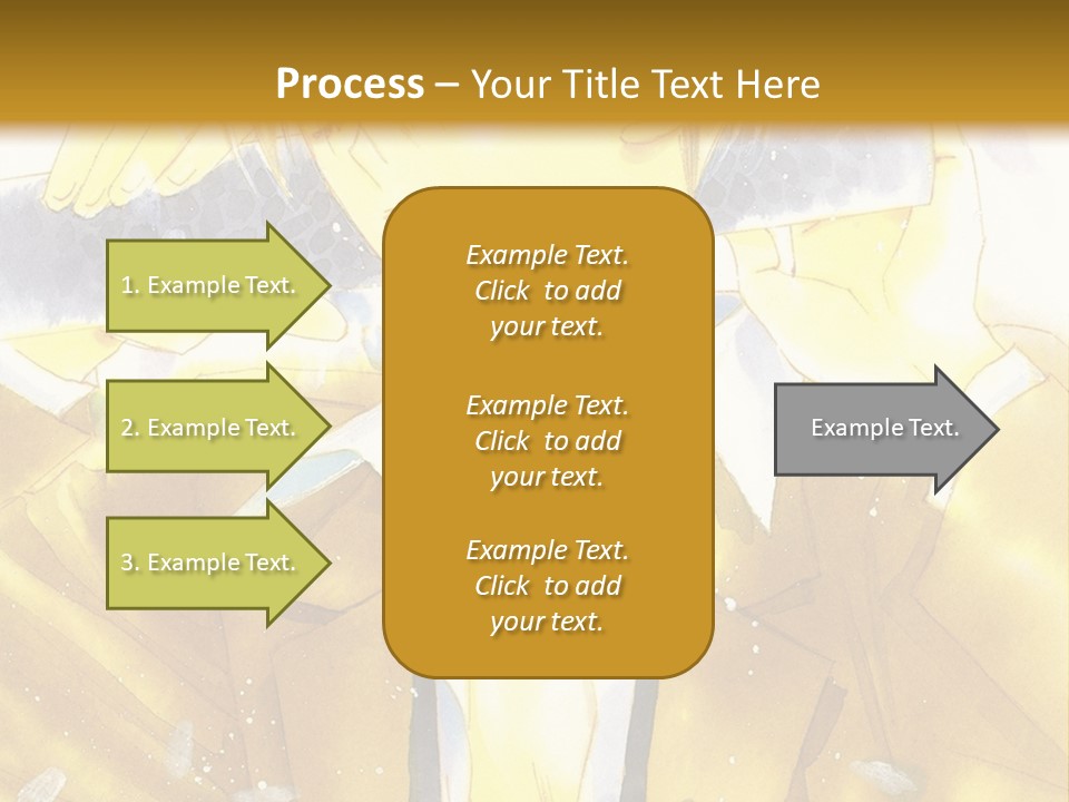 A Man In A Yellow Jacket Is Holding A Knife PowerPoint Template