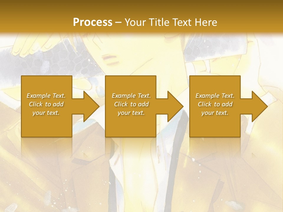 A Man In A Yellow Jacket Is Holding A Knife PowerPoint Template
