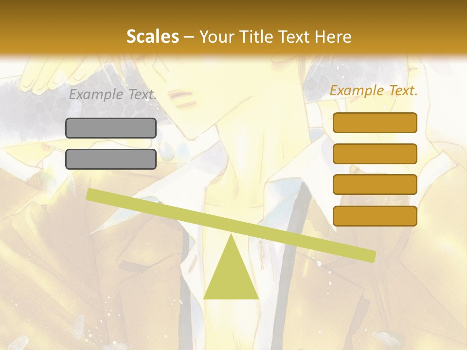 A Man In A Yellow Jacket Is Holding A Knife PowerPoint Template