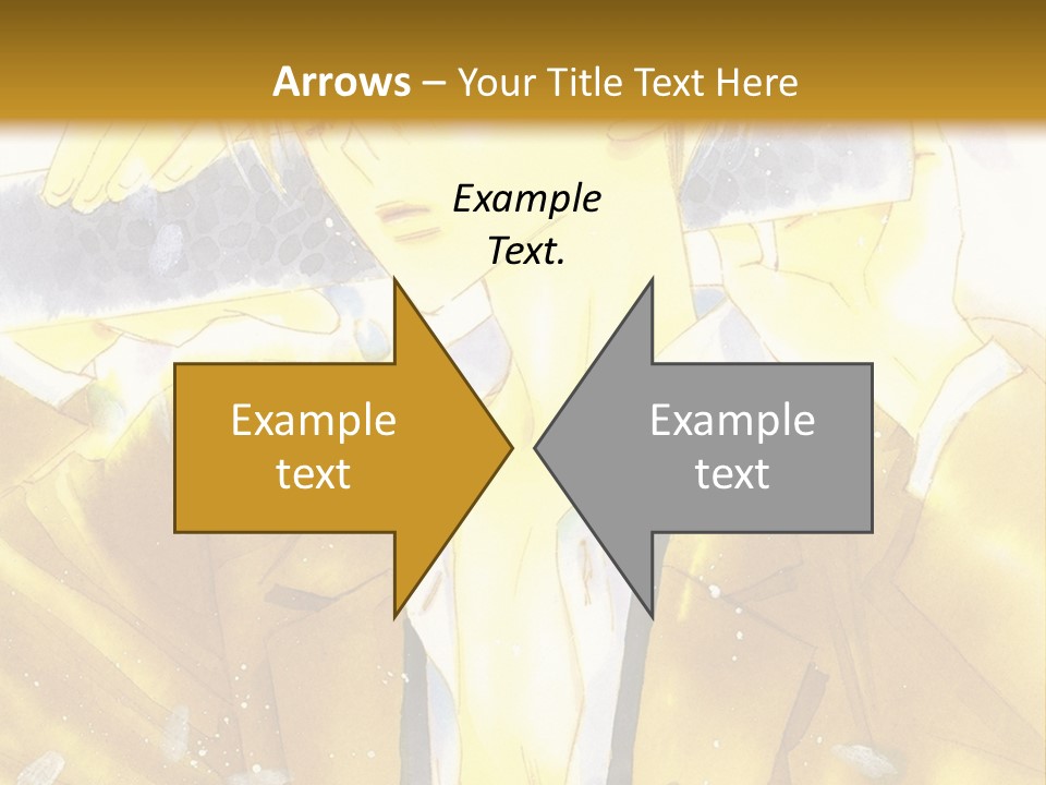 A Man In A Yellow Jacket Is Holding A Knife PowerPoint Template