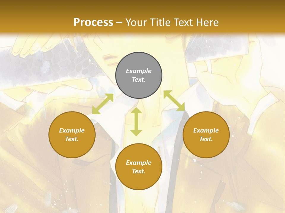 A Man In A Yellow Jacket Is Holding A Knife PowerPoint Template
