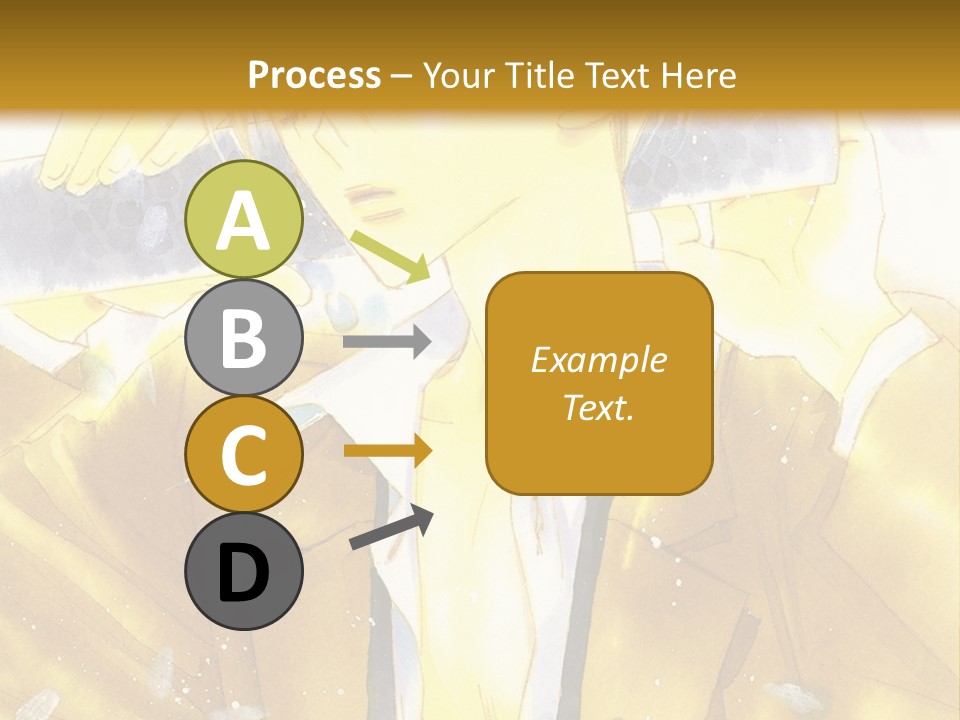 A Man In A Yellow Jacket Is Holding A Knife PowerPoint Template