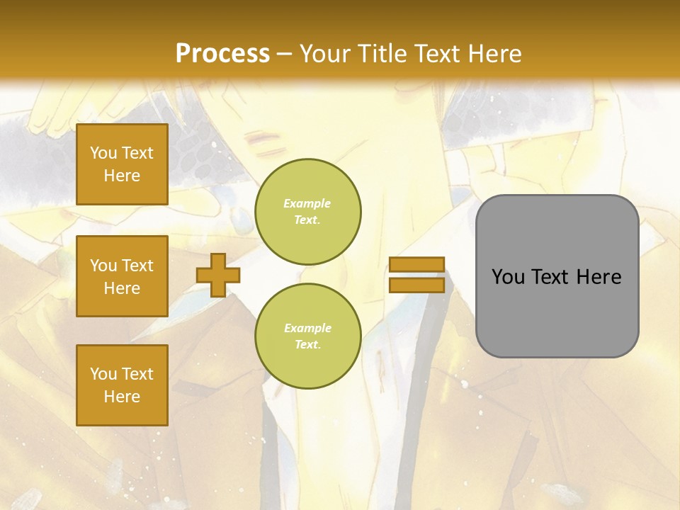 A Man In A Yellow Jacket Is Holding A Knife PowerPoint Template