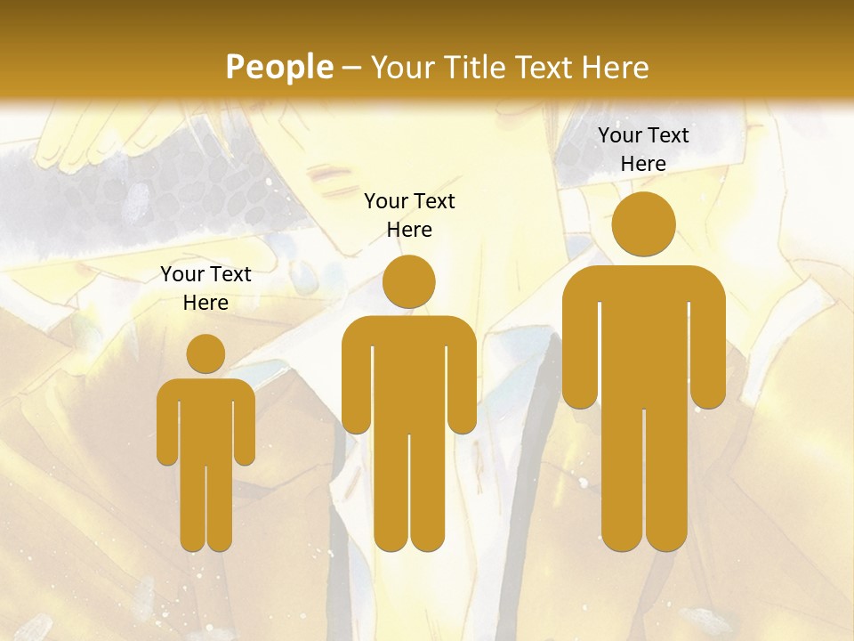 A Man In A Yellow Jacket Is Holding A Knife PowerPoint Template