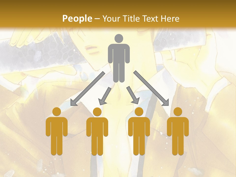 A Man In A Yellow Jacket Is Holding A Knife PowerPoint Template