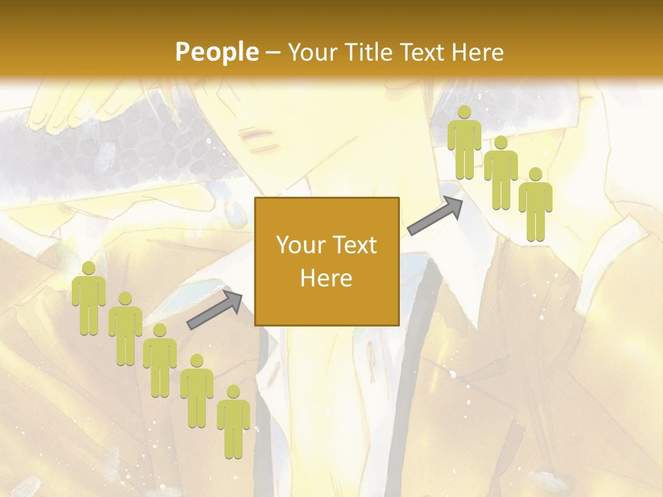 A Man In A Yellow Jacket Is Holding A Knife PowerPoint Template