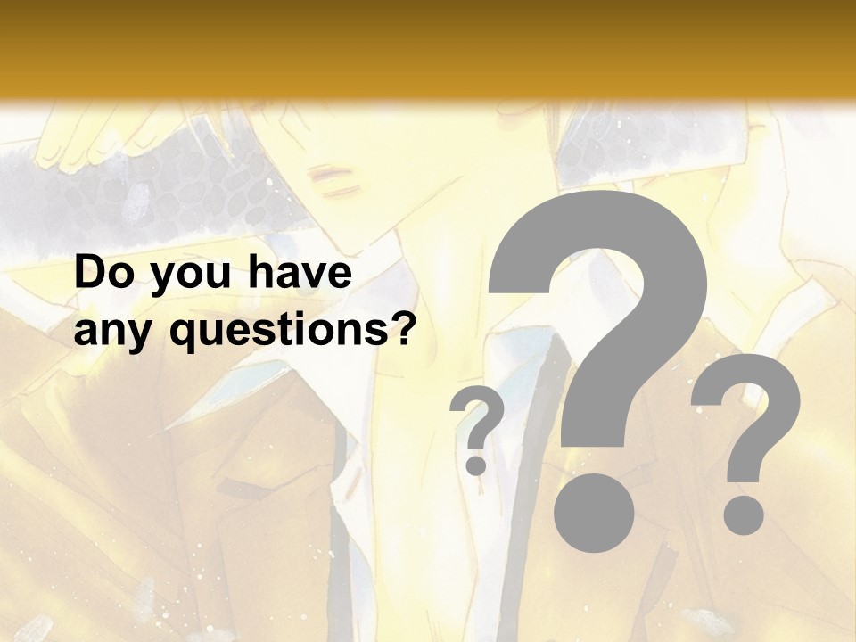 A Man In A Yellow Jacket Is Holding A Knife PowerPoint Template