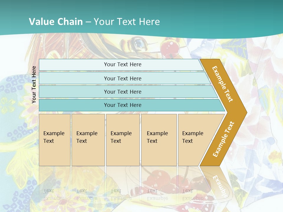 A Woman Eating A Piece Of Cake With Cherries On It PowerPoint Template