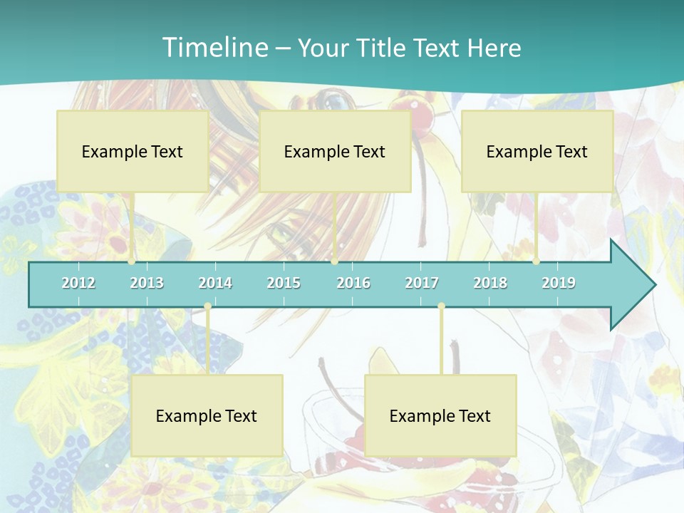 A Woman Eating A Piece Of Cake With Cherries On It PowerPoint Template