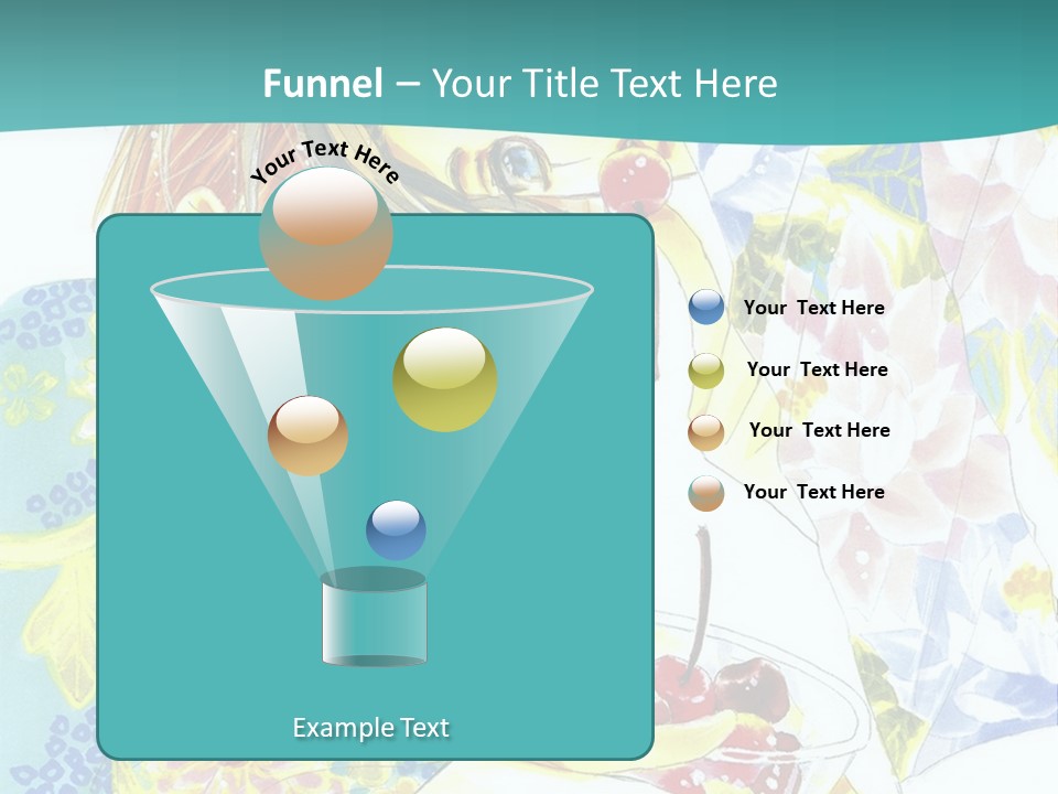 A Woman Eating A Piece Of Cake With Cherries On It PowerPoint Template