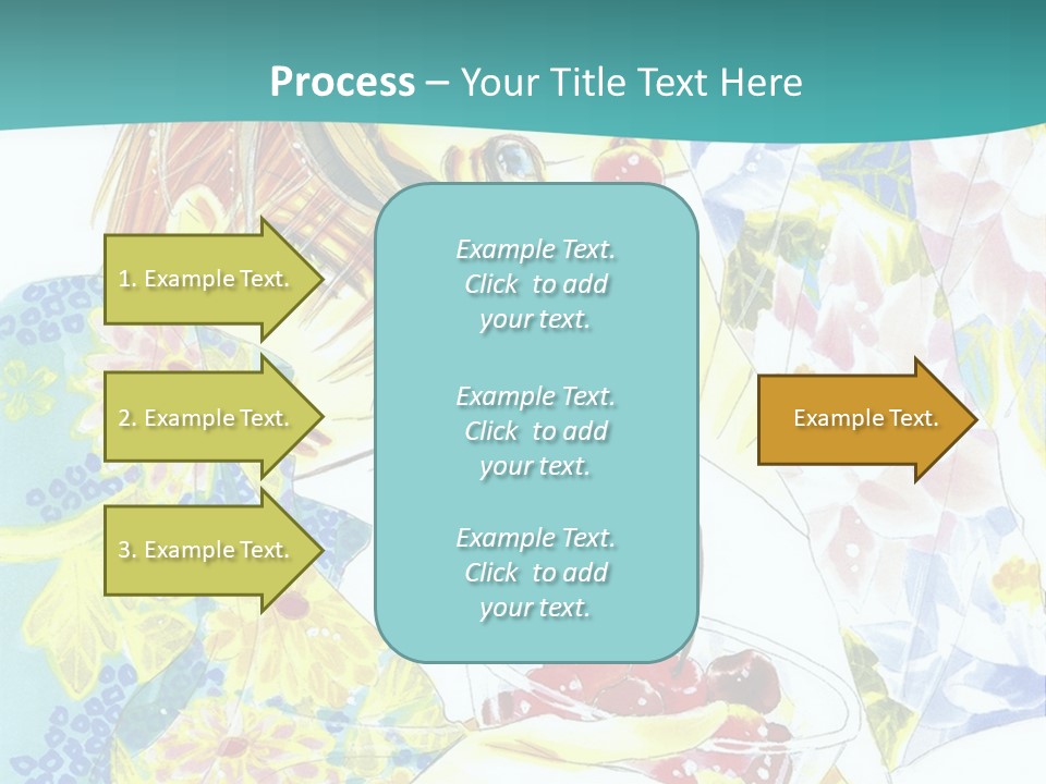 A Woman Eating A Piece Of Cake With Cherries On It PowerPoint Template