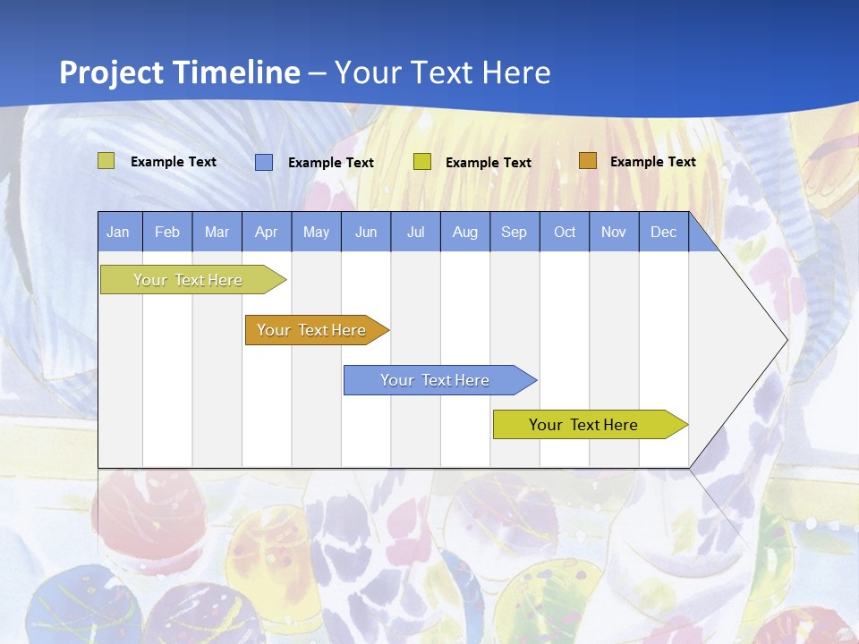 A Couple Of Anime Characters In Front Of A Blue Background PowerPoint Template