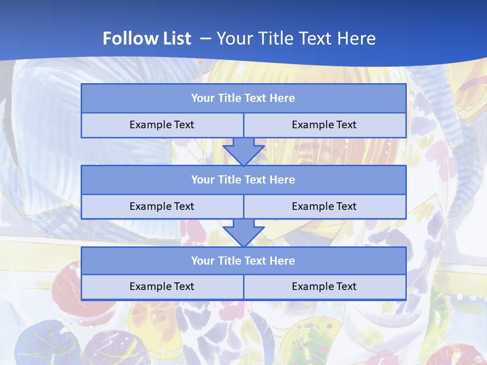 A Couple Of Anime Characters In Front Of A Blue Background PowerPoint Template
