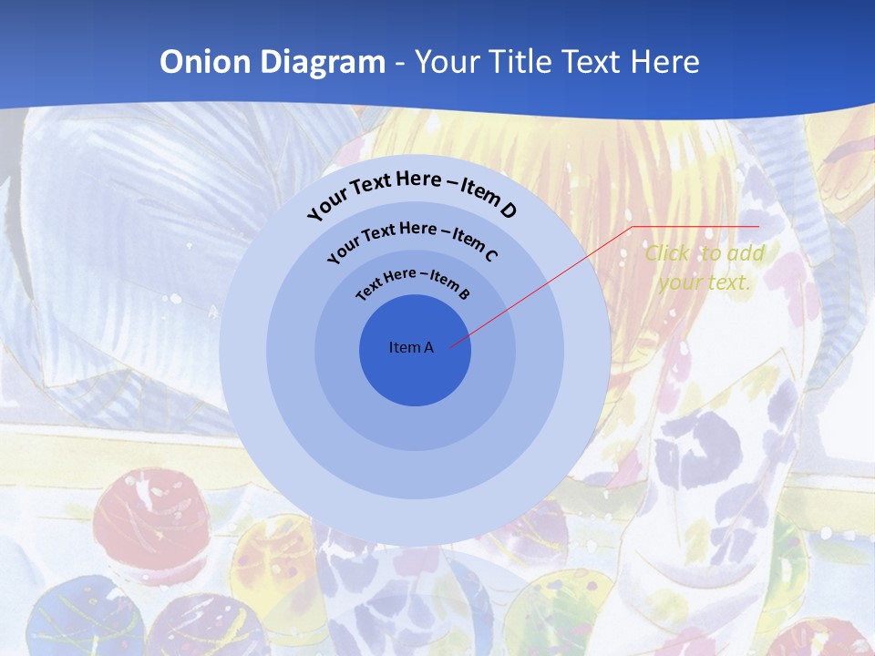 A Couple Of Anime Characters In Front Of A Blue Background PowerPoint Template