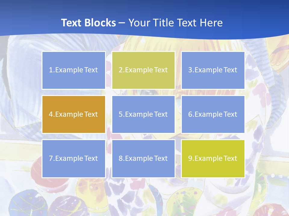 A Couple Of Anime Characters In Front Of A Blue Background PowerPoint Template