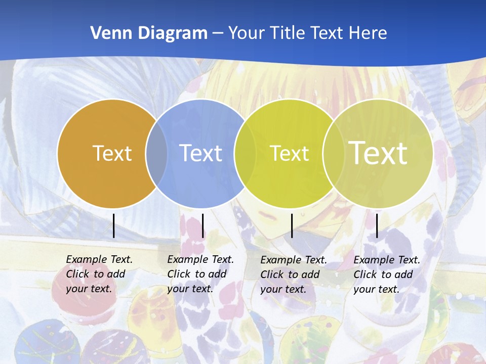 A Couple Of Anime Characters In Front Of A Blue Background PowerPoint Template