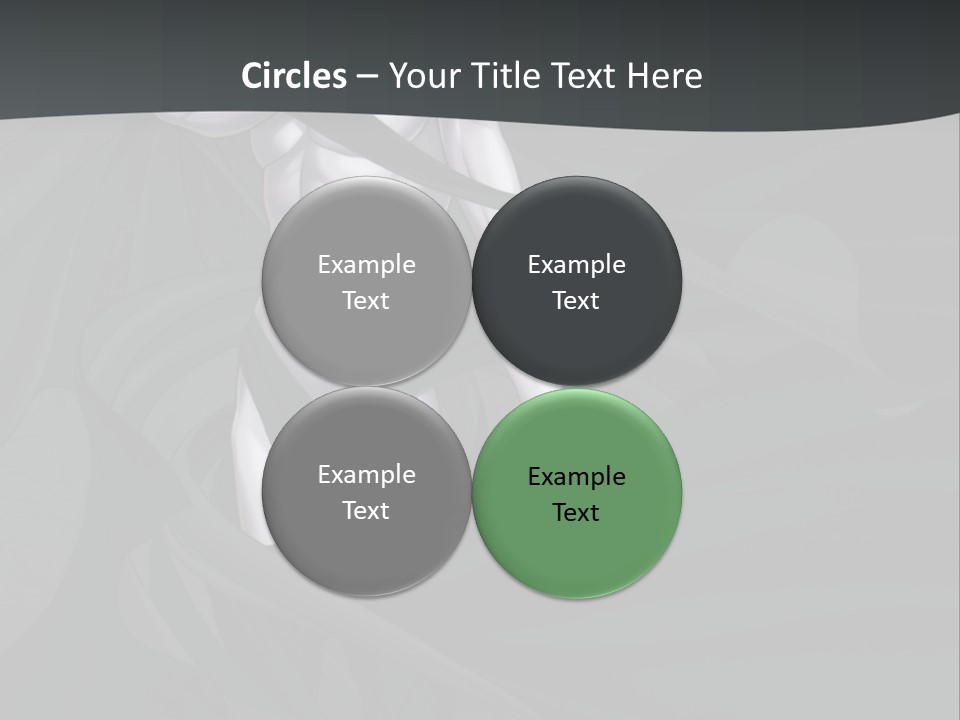 A Woman In A Black And White Dress With Her Arms Crossed PowerPoint Template