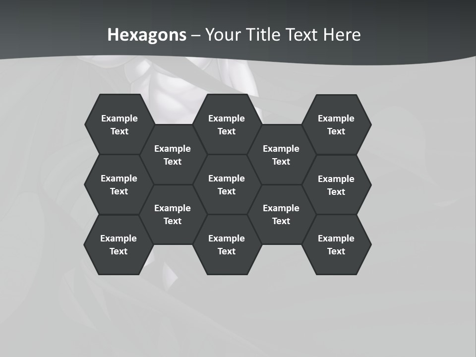 A Woman In A Black And White Dress With Her Arms Crossed PowerPoint Template