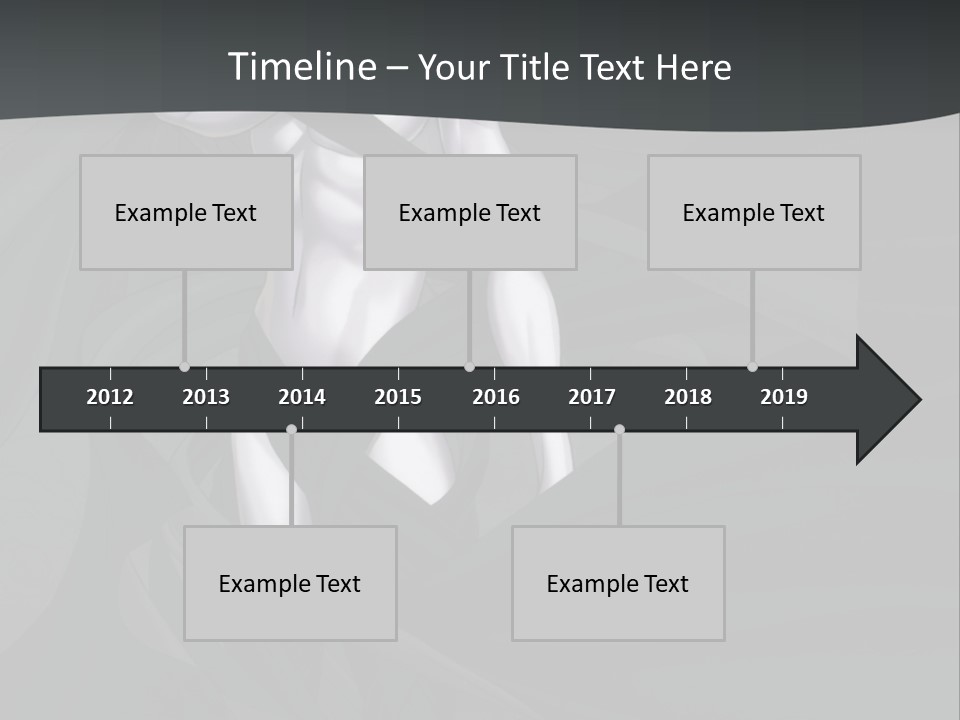 A Woman In A Black And White Dress With Her Arms Crossed PowerPoint Template