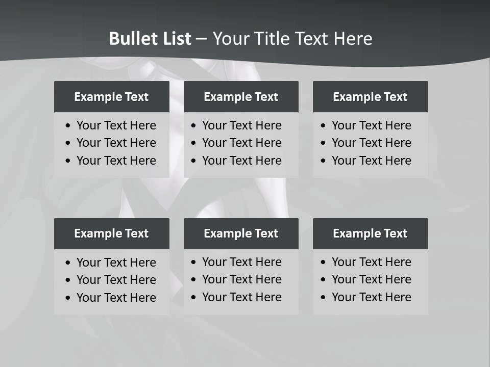 A Woman In A Black And White Dress With Her Arms Crossed PowerPoint Template