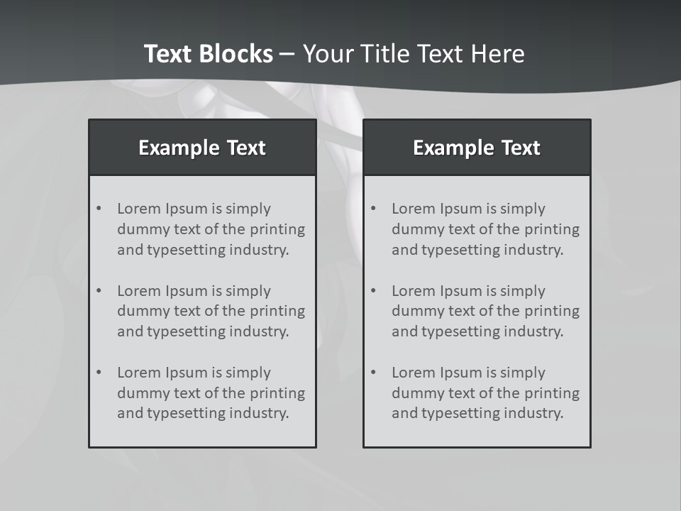 A Woman In A Black And White Dress With Her Arms Crossed PowerPoint Template