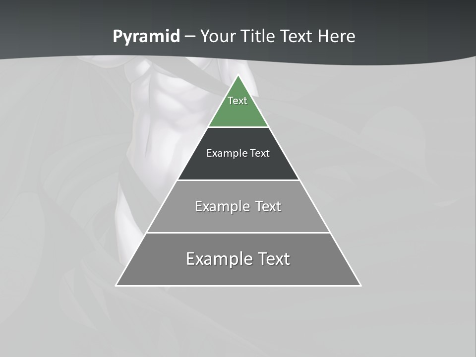 A Woman In A Black And White Dress With Her Arms Crossed PowerPoint Template