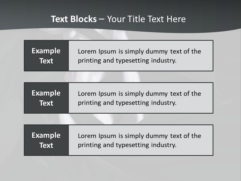 A Woman In A Black And White Dress With Her Arms Crossed PowerPoint Template