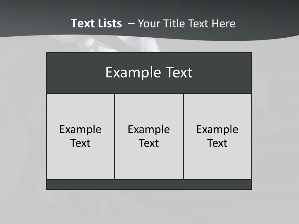 A Woman In A Black And White Dress With Her Arms Crossed PowerPoint Template