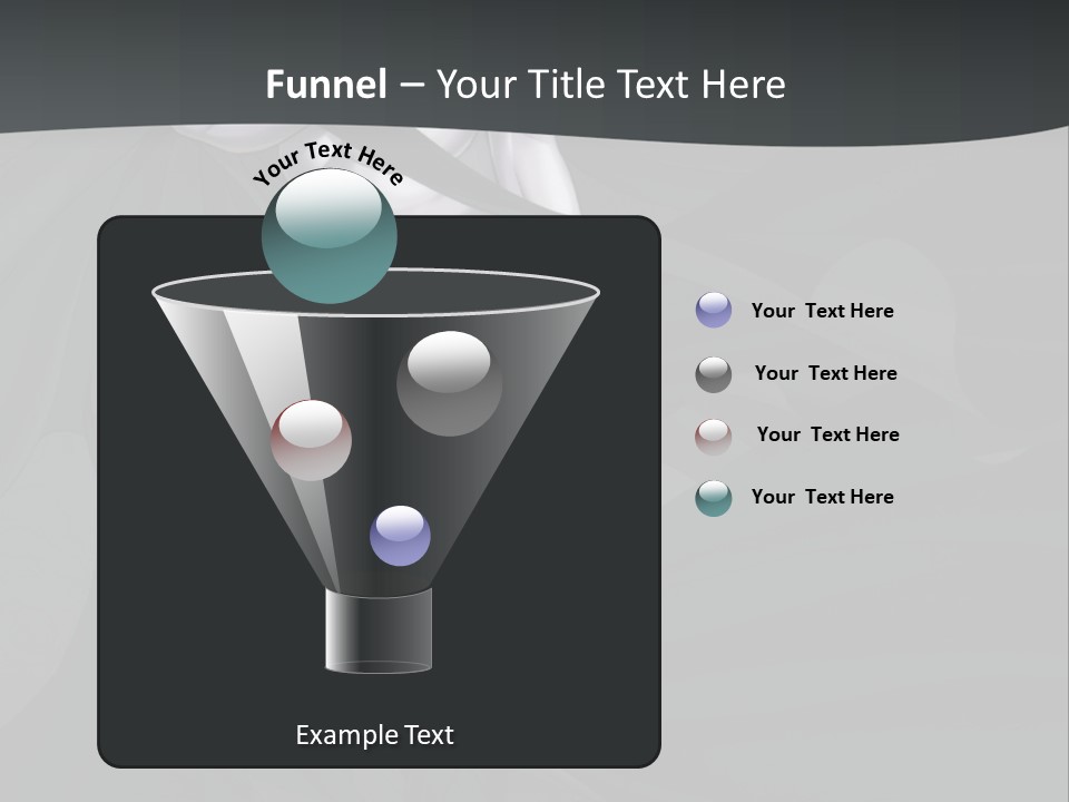 A Woman In A Black And White Dress With Her Arms Crossed PowerPoint Template