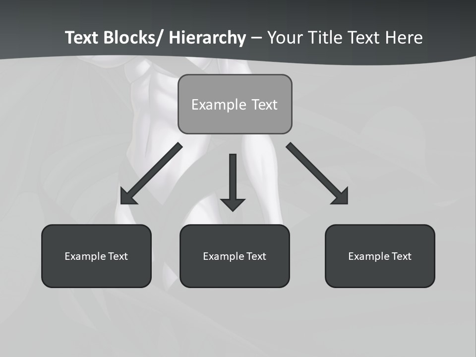 A Woman In A Black And White Dress With Her Arms Crossed PowerPoint Template