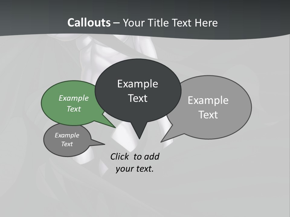 A Woman In A Black And White Dress With Her Arms Crossed PowerPoint Template