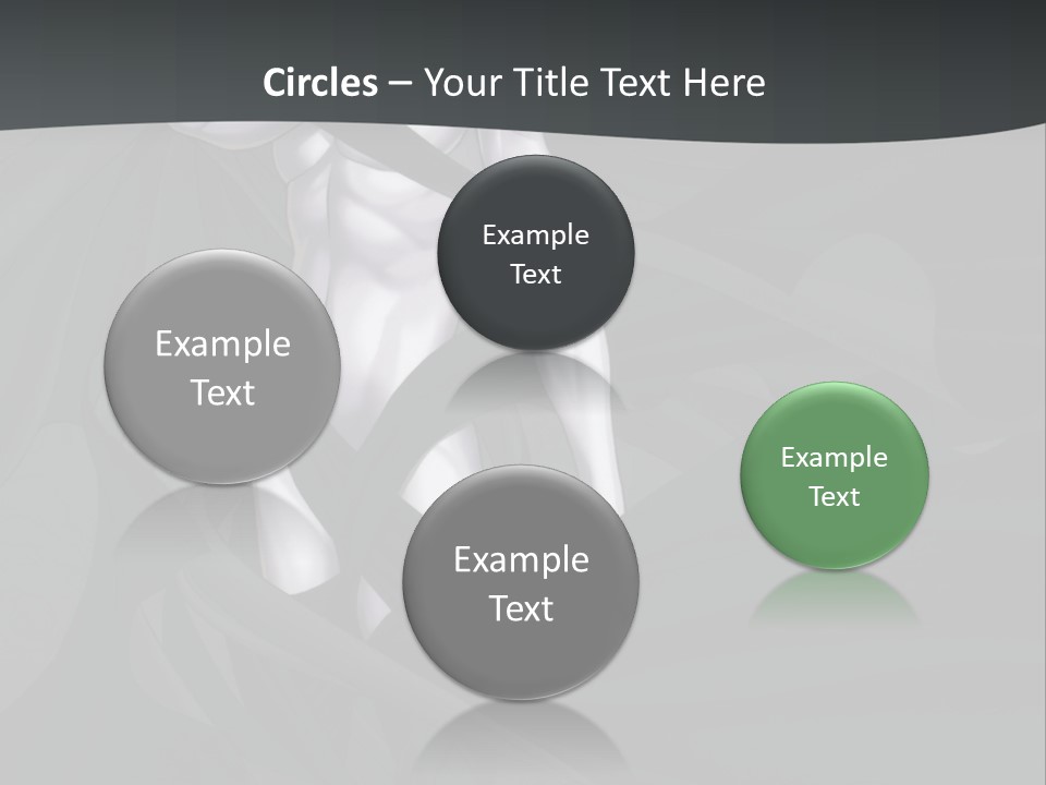 A Woman In A Black And White Dress With Her Arms Crossed PowerPoint Template