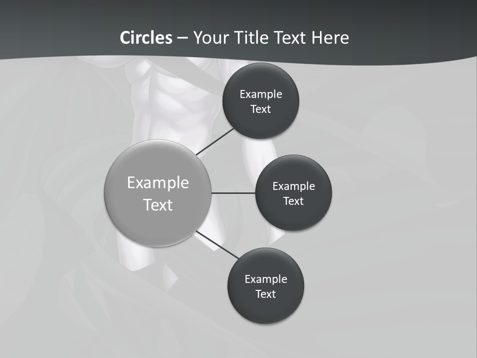 A Woman In A Black And White Dress With Her Arms Crossed PowerPoint Template