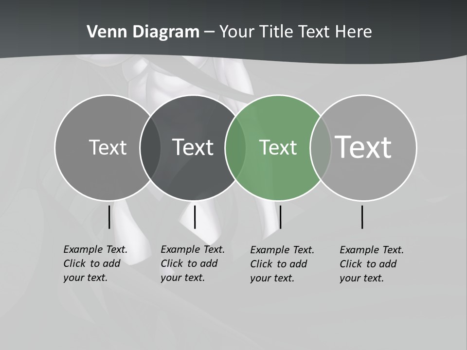 A Woman In A Black And White Dress With Her Arms Crossed PowerPoint Template