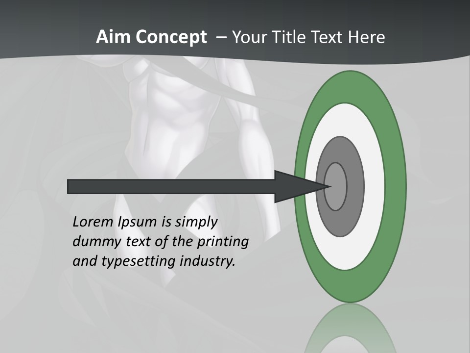 A Woman In A Black And White Dress With Her Arms Crossed PowerPoint Template