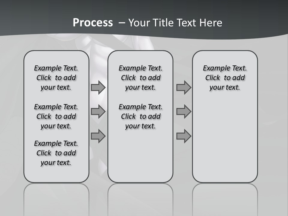 A Woman In A Black And White Dress With Her Arms Crossed PowerPoint Template