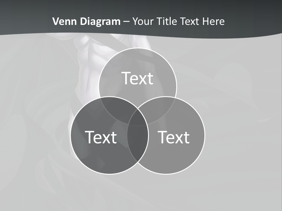 A Woman In A Black And White Dress With Her Arms Crossed PowerPoint Template