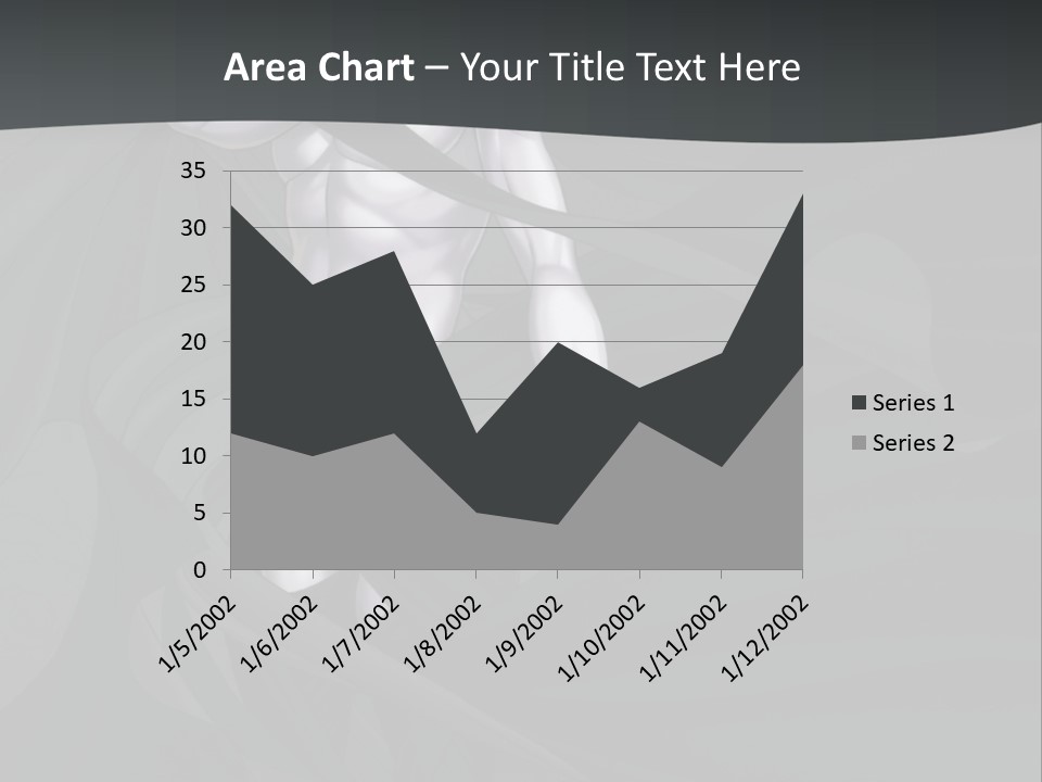 A Woman In A Black And White Dress With Her Arms Crossed PowerPoint Template
