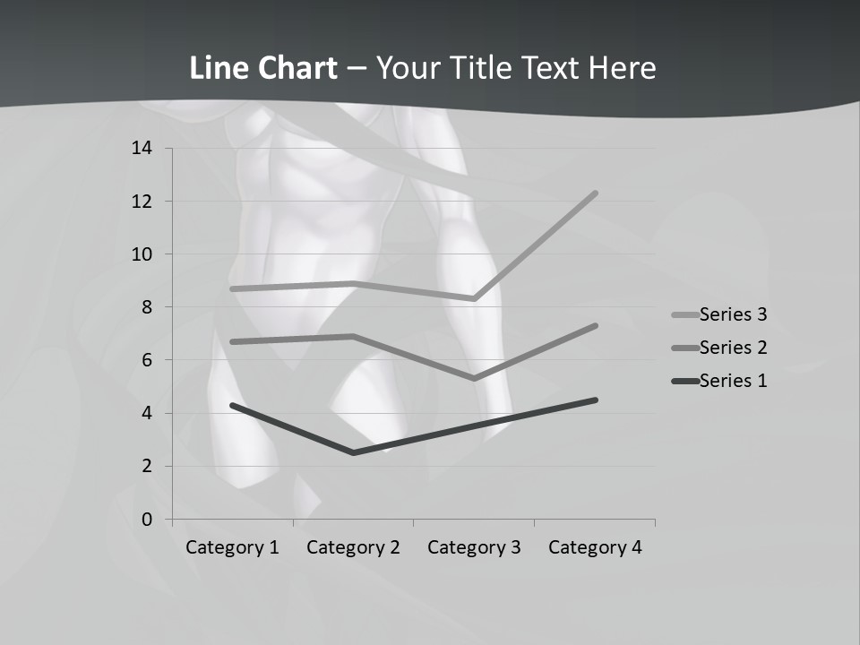 A Woman In A Black And White Dress With Her Arms Crossed PowerPoint Template