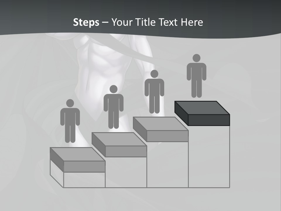 A Woman In A Black And White Dress With Her Arms Crossed PowerPoint Template