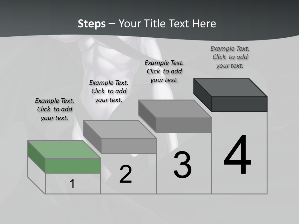 A Woman In A Black And White Dress With Her Arms Crossed PowerPoint Template