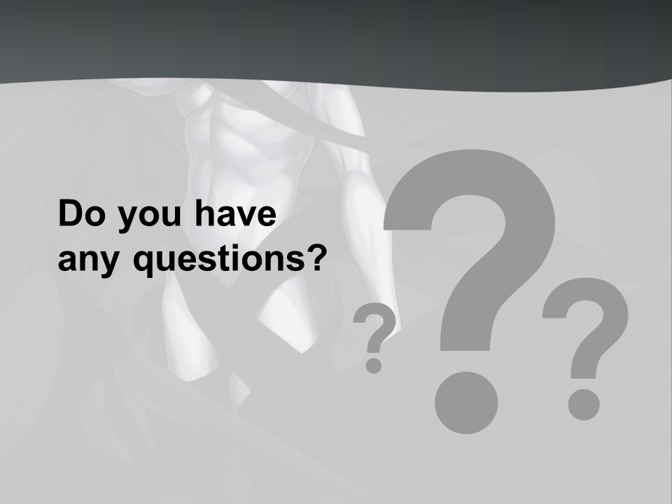 A Woman In A Black And White Dress With Her Arms Crossed PowerPoint Template