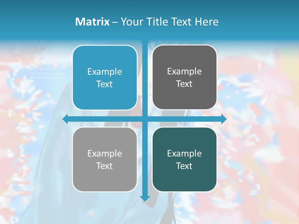 A Woman With Long Black Hair Standing In Front Of A Colorful Background PowerPoint Template