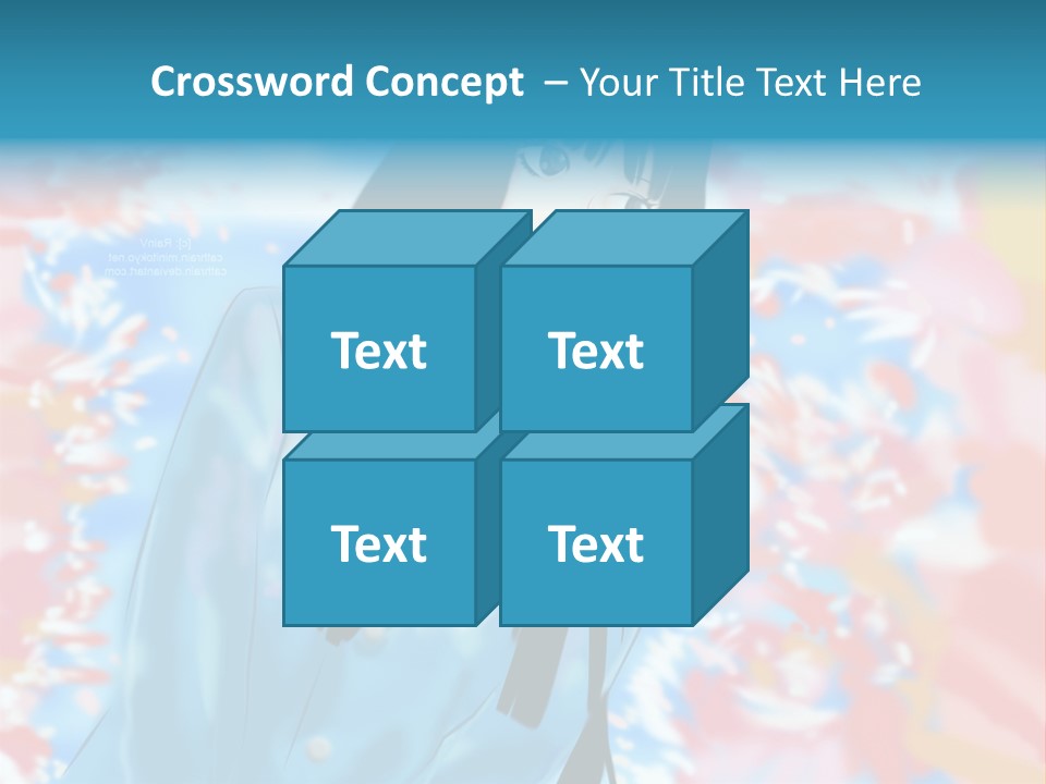 A Woman With Long Black Hair Standing In Front Of A Colorful Background PowerPoint Template