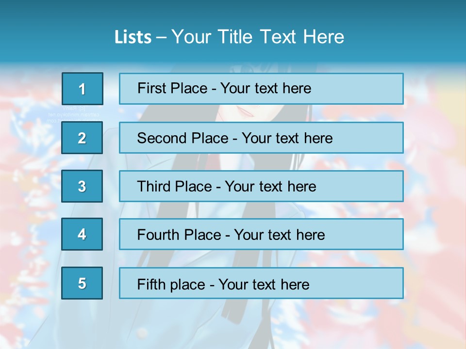 A Woman With Long Black Hair Standing In Front Of A Colorful Background PowerPoint Template