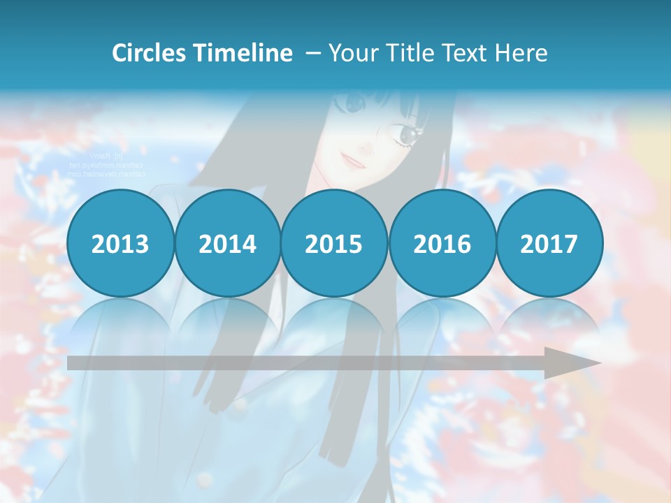 A Woman With Long Black Hair Standing In Front Of A Colorful Background PowerPoint Template