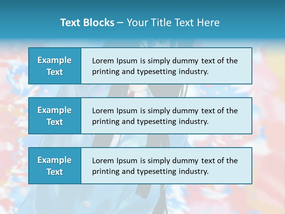 A Woman With Long Black Hair Standing In Front Of A Colorful Background PowerPoint Template