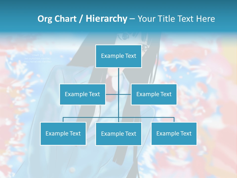 A Woman With Long Black Hair Standing In Front Of A Colorful Background PowerPoint Template