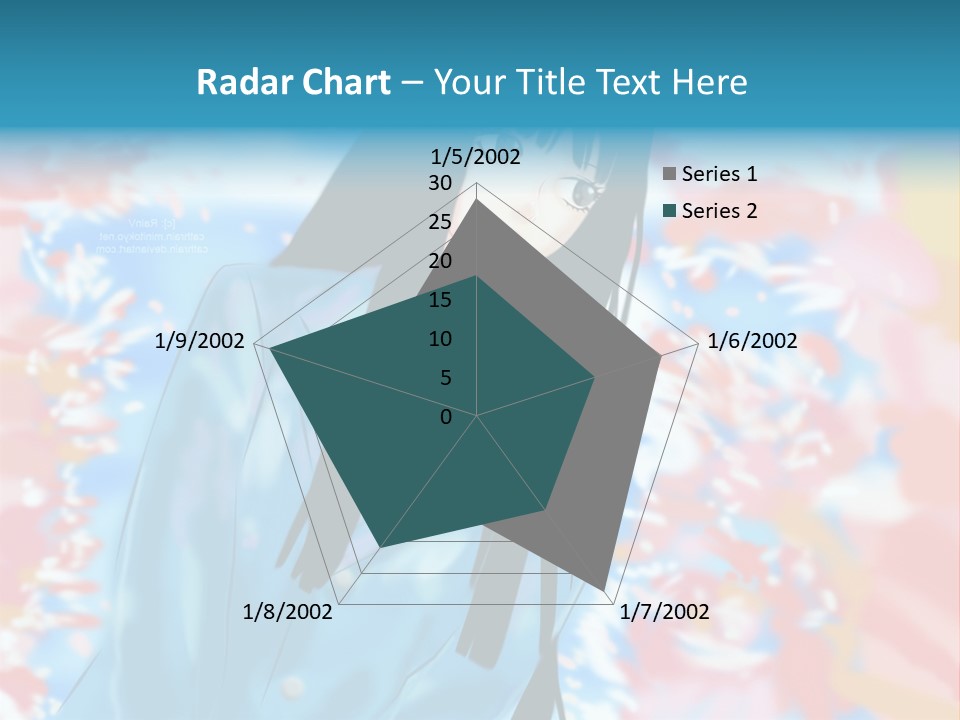 A Woman With Long Black Hair Standing In Front Of A Colorful Background PowerPoint Template