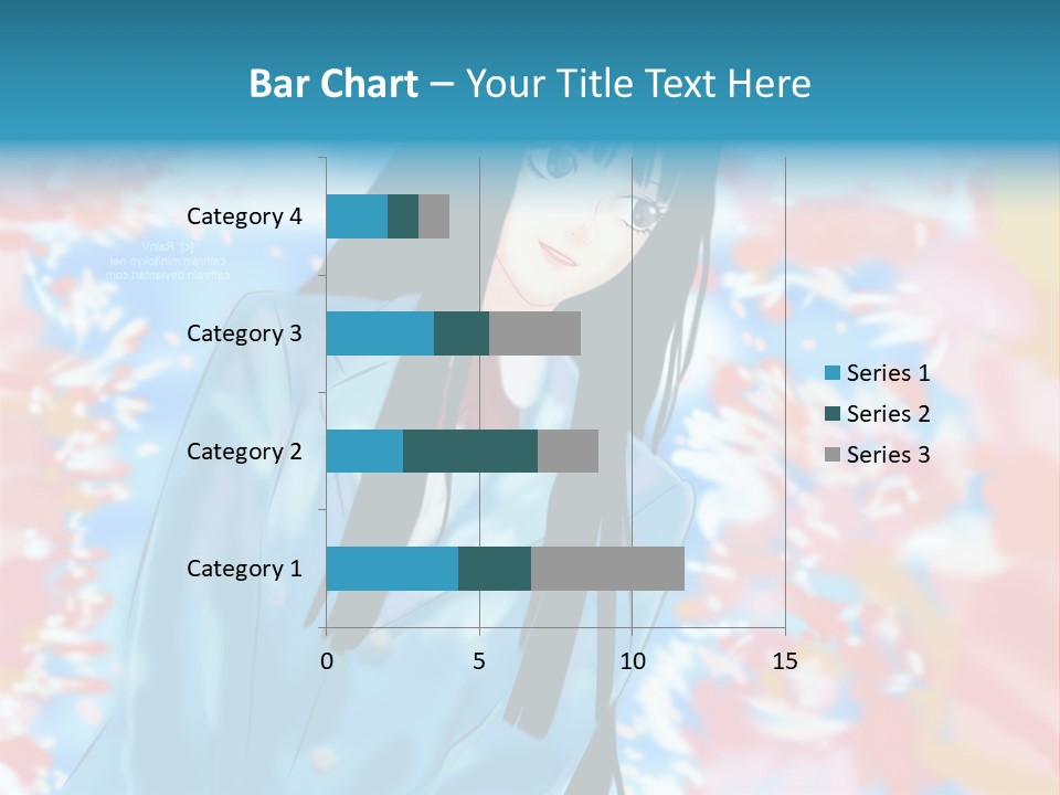 A Woman With Long Black Hair Standing In Front Of A Colorful Background PowerPoint Template